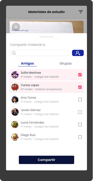 Comparte y colabora con tus compañeros